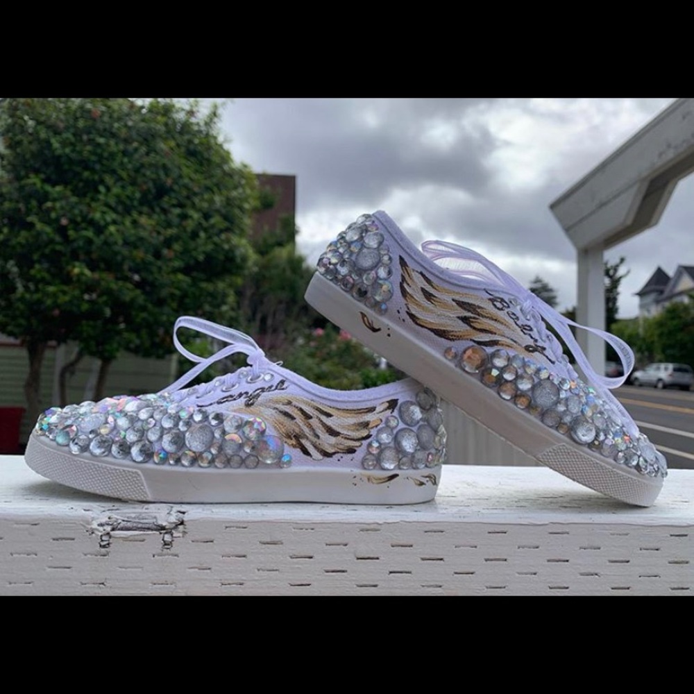 Kids size 11 custom shoes !